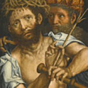 Christ mocked Painting by Follower of Jan Sanders van Hemessen