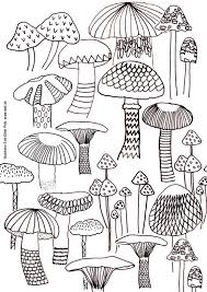 Push pack to pdf button and download pdf coloring book for free. Mushroom Coloring Sheets Nature Mushrooms Instant Printable Etsy