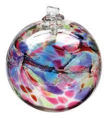 Hand Blown Glass Ornament Globe Birthday Collection December Birthday Orb Ball By Kitras Art Glass Art Glass Ornaments Hand Blown Glass Glass Blowing