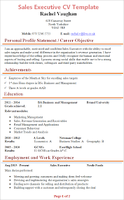 Corporate finance university of north carolina 2004. Sales Executive Cv Template Tips And Download Cv Plaza