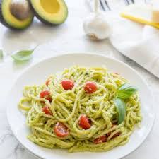 Pesto Spaghetti Carbonara Recipe In 2020 Avocado Pesto Pasta Pesto Pasta Avocado Pesto