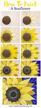 Discover simple sunflower crafts that are great for a lazy summer afternoon activity with the kids. How To Paint A Sunflower Step By Step Painting Tutorial