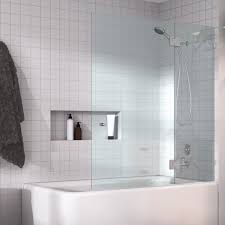 Frameless hinged door and sliding shower door collections offer flawless function and elegance. Glass Warehouse 48 5 W X 58 H Hinged Frameless Tub Door Reviews Wayfair