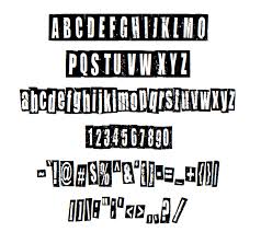 61 professional dsn newspaper fonts to download. Newspaper Cutout Font White On Black Ttf Onlygfx Com