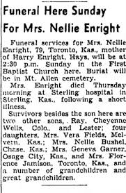 Nellie Bell Blevins Enright obituary