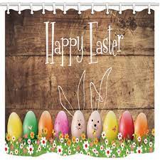 Check spelling or type a new query. Easter Colorful Painted Egg Cartoon Rabbit Pattern In Wooden Background Polyester Fabric Bathroom Shower Curtain 66x72 Inches In 2021 Happy Easter Wallpaper Happy Easter Pictures Easter Images