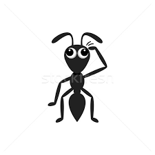 Página para colorir adorável desenho animado de formiga. Formiga Desenho Animado Confuso Teia Preto Pensando Ilustracao De Vetor C Blumer1979 5463047 Stockfresh