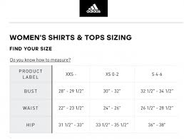 Adidas Shirt Size Chart