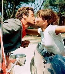 Jean Paul Belmondo Anna Karina Kissing In Cars Pierrot Le Fou 1965 Romance Film New Wave Cinema Pierrot Le Fou