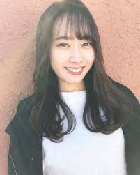 シースルーバングが可愛いフェミニンロング k171 rikoのヘアスタイル シースルーバング ヘアスタイル 前髪 シースルー