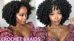 Easy Crochet Braids In Under An Hr No Cornrows Beginner Friendly Ft Trendytresses Crochet Braid Styles Crochet Braids Braided Hairstyles For Wedding