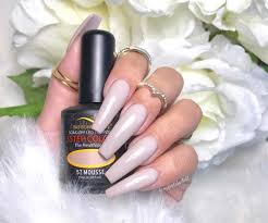 Take your clear nail polish and put it over your nail and after that, dip your finger into the powder. Acrylic Nails Explained Pros Cons Shapes And More Glowsly