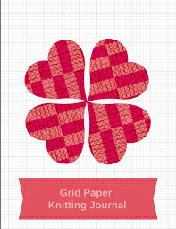 Grid Paper Knitting Journal Blank Knitting Patterns Book 4