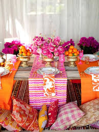 Moroccan style is all about bright decor and lots of accessories everywhere. Moroccan Themed Party Julie Lauren