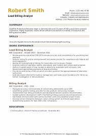 This billing analyst job description template includes the list of most important billing analyst duties and responsibilities. Billing Analyst Resume Samples Qwikresume