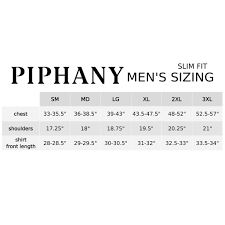 Piphany Mens Sizing Chart 1a Sara Lynnski