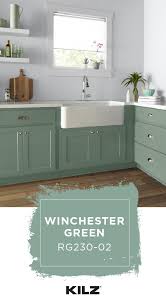 Bringing A Cool Pop Of Color To This Mid Century Modern Kitchen Kilz Complete Coat Paint Primer In O Paint For Kitchen Walls Grey Walls Kitchen Wall Colors
