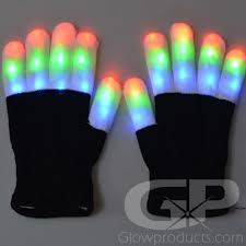 Led Glowing Gloves 6 Color Mode Led Light Gloves Glowproducts Com