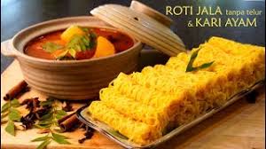 Roti jala adalah satu masakan yang popular dan mudah disediakan dengan cuma beberapa bahan asas. Roti Jala Tanpa Telur Kari Ayam Youtube
