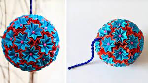 Origami Paper Flowers Ball Easy And Simple 5 Minute Crafts Easy Youtube Origami Paper Origami Crafts Paper Flowers