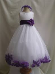 Pin By Beth Munro On My Style Flower Girl Dresses Purple Flower Girl Dress White Flower Girl Dresses