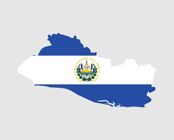 El Salvador Map Flag. Map of the Republic of El Salvador with the  Salvadoran country banner. Salvadorian Salvadorean Vector Illustration.  26422195 Vector Art at Vecteezy