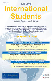 Information Sessions For International Students International Students Career Development Student