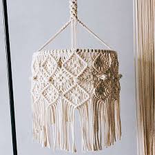 Bohemian wall hangings uke songs two. Nordic Macrame Wall Hanging Handmade Chandelier Lampshade Cotton Woven Tapestry Wall Hanging Homestay Model Room Boho Decor Sewing Needlecraft Needlepoint Wearefunnel Com