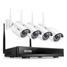 Zosi 4 Channel 1080p Nvr Security Camera System With 4 Wireless Bullet Cameras Zswnvk B42000us The Home Depot In 2020 Security Camera System Wireless Security Cameras Home Security Systems