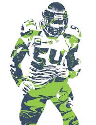 The best of top14 rugby. Bobby Wagner Seattle Seahawks Pixel Art 1 Art Print By Joe Hamilton