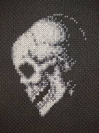 The digital download is in pdf format and includes two a4 colour and symbols chart, and two a4 black and white symbols chart and instructions. Small Skull Cross Stitch Pattern Google Search Cross Stitch Skull Halloween Cross Stitch Patterns Halloween Cross Stitches