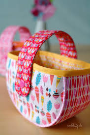 Stoff Osterkorbchen Diy Osterkorb Stoffkorb Ostern Nahen
