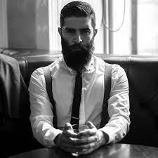 The Black Tie Suspenders Beard No Mustache Beard Styles For Men Beard Styles