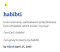 Habibti arabic definition