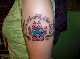 Dog paw print tattoo ideas. Small Paw Print Tattoo On Chest Novocom Top