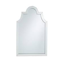 Double arch frameless bevel mirror w/ tilt brackets, polished chrome, 20x38by afina our arched frameless mirrors have a one inch bevel and are perfect for any room in the house but are. Mackavel Arched Beveled Edge Wall Mirror