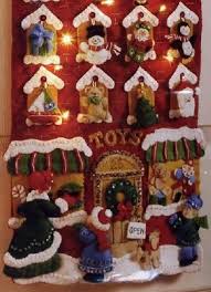 Bucilla Toy Store Advent Calendar Felt Applique Kit Anitas Arts Craft Kits And Supplies Calendario De Adviento Motivos Navidenos Fieltro Navidad