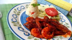 Platillo camarones a la plancha. Camarones A La Diabla Cocina