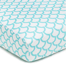 Rail guard measures 50 x 17 (folds over about 8 on each side of rail; 25 Decor Ideas For A Mermaid Nursery That Will Make A Splash