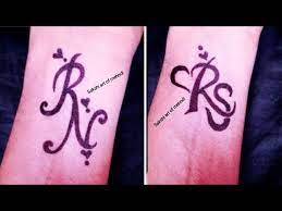 If you notice a mistake, please send me a message with the correction. Different Rn Rs Am R P Beautiful Letters Mehndi Tattoo Design By Sakshi Youtube