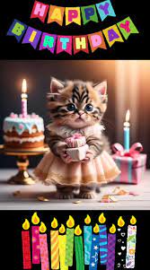 Feliz Cumpleaños Gatos Tiernos | TikTok