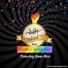 Maybe you would like to learn more about one of these? Gay Pride Day Wishes Greetings Card With Name Edit