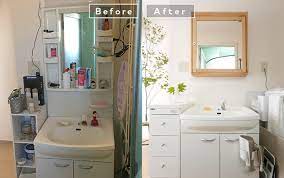 洗面所がスッキリ 賃貸でもできる模様替えテク 収納 賃貸 アイデア 洗面所 おしゃれ diy 洗面所 おしゃれ