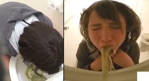 閲覧注意】女の子達がトイレでゲロを吐く映像集w