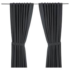 Hold back your curtains and drapes in style with our range of curtain tie backs and curtain holdbacks made to finish your window treatments with sophistication. Ritva Curtains With Tie Backs 1 Pair Gray 57x65 145x165 Cm Ikea