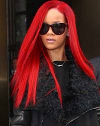 Sometimes rihanna likes to keep her hair tame, like with this simple red lob. 25 Great Photos Of Rihanna S Red Hair Strayhair