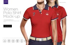 Women Polo Shirt 3 5 Buttons Mockup Polo Shirt Women Polo Shirt Shirts