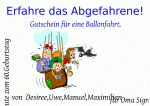 Je nachdem, was das budget der eltern zulässt, wären auch finanzierte flitterwochen ein großzügiges hochzeitsgeschenk. Ballonfahrt Als Gutschein Vorlagen Muster Gutscheinideen