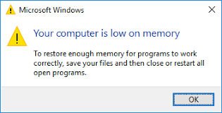 Fixed] Your Computer Is Low On Memory Windows 10/8/7