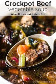 Crockpot Vegetable Beef Soup Recipe Crockpot Vegetable Beef Soup Vegetable Beef Soup Beef Soup Recipes